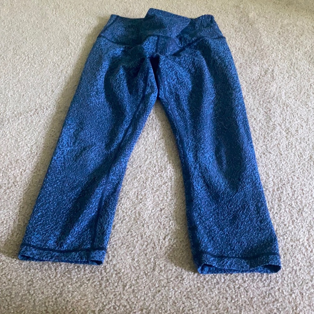 COPY - blue speckled Lululemon leggings
